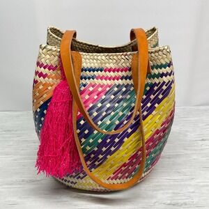 Handwoven Handmade XL Palm Beach Tote